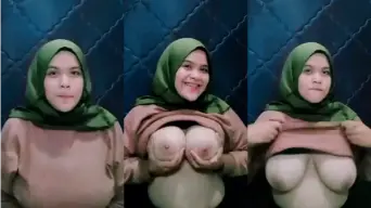 Kerudung Ijo Pamer Toket Bikin Mending