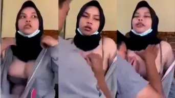 Pulang Sekolah, Mampir Nyusup Ke Dalem Dalem, Jilat Susu Ayang Sampe Basah Kuyup.