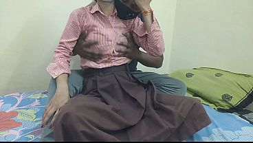 Cewek Kuliahan India Digebukin Cowoknya Di Kamar Kos, Crot Penuh