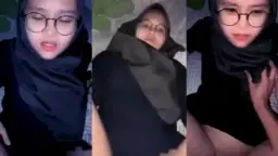 Hijabers Cantik Pake Kacamata, Ngewe Hot Bikin Viral